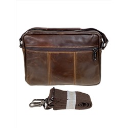 Сумка мужская из натуральной кожи, цвет коричневый