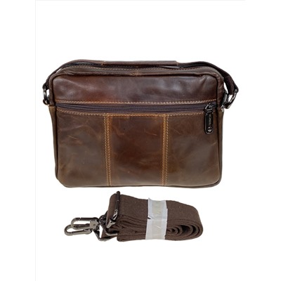 Сумка мужская из натуральной кожи, цвет коричневый