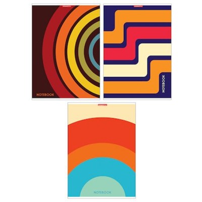 Тетрадь А4  96л клетка "Цветные полосы" 13606/3 Academy style