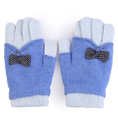 Перчатки детские трикотажные, двойные