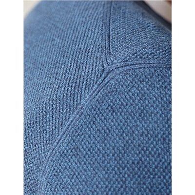 Джемпер фактурной вязки из хлопка с нейлоном