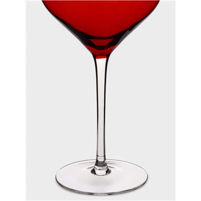 Бокал для вина Magistro «Иллюзия», 540 мл, 10×24 см, стекло, красный