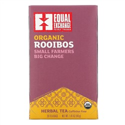 Equal Exchange, Organic Rooibos, Herbal Tea, 20 Tea Bags, 1.41 oz ( 40 g)