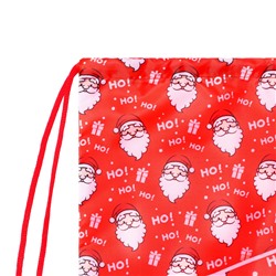 Мешок новогодний под сладости, Ho-Ho,(мягкий полиэстер плотностью 210D) 29×34 см