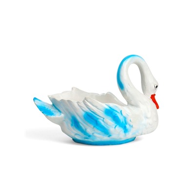 Декоративное кашпо для цветов «Лебедь», 750 мл, 32×16×23 см, гипс