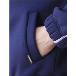 Бомбер среднего объема из эластичного футера трехнитики c начесом