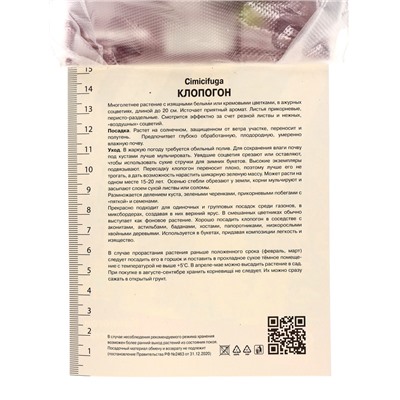 Клопогон простой, р-р I, 1 шт.