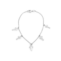 Браслет из серебра без вставки, Ю-40047р