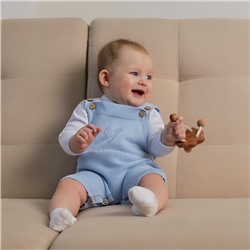 Комбинезон детский вязаный MINAKU, рост 86-92, голубой