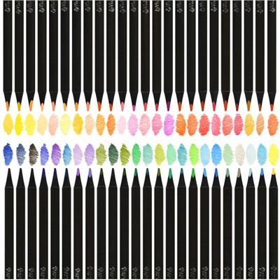 Карандаши 48цв трехгранные Blackwood супермягкие черное дерево AF03-051-48 ARTформат