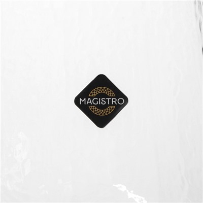 УЦЕНКА Бокалы для вина Magistro «Дарио», 500 мл, 10×25 см, набор 2 шт., стекло, прозрачные