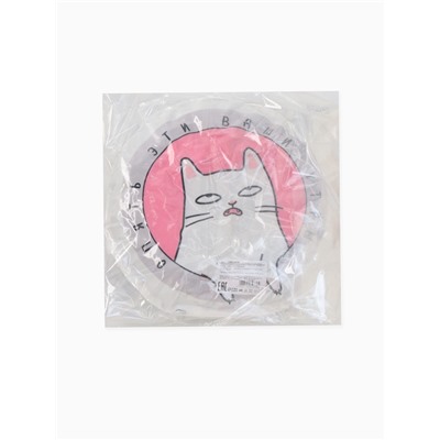 Подушка декоративная «Этель. Уставший кот», 30×30 см, велюр