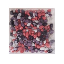 Грунт для аквариума DECOR DE «Галька цветная», фр. 8-12 мм, сиреневый/белый/розовый/фиолетовый, 800 г