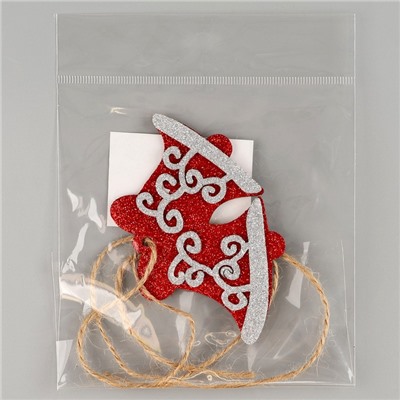 Новогоднее украшение «Колокольчики», на клеевой основе