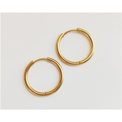 Серьги-кольца из стали