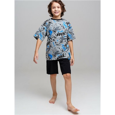 Комплект трикотажный для мальчиков: фуфайка (футболка), шорты