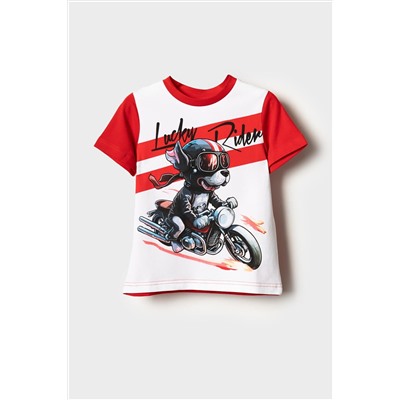 Фуфайка трикотажная для мальчиков (футболка) PLAYTODAY, 1239881