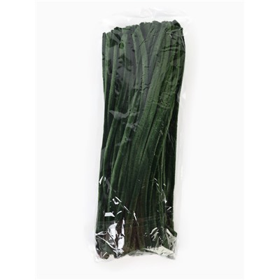 Синельная проволока, набор 100 штук, зелёная, 30 см