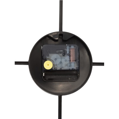 Часы настенные интерьерные, Лофт, бесшумные, плавный ход, d=47.5 см, корпус чёрный с бронзой