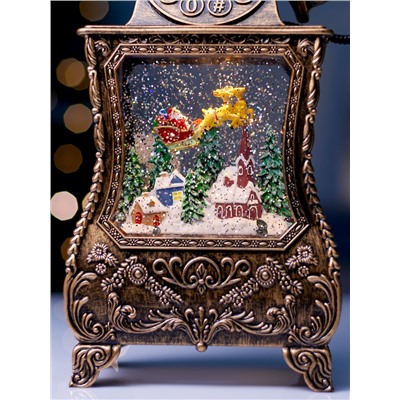 Фигура светодиодная «Телефон» 34×16×9 см, от батареек 3хААА, музыка, USB, свечение тёплое белое