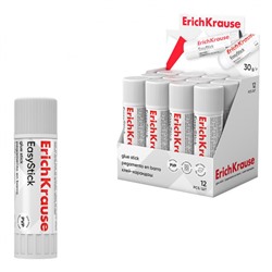 Клей-карандаш 30 гр ПВП (PVP) 48033 "Лёгкое склеивание" ErichKrause