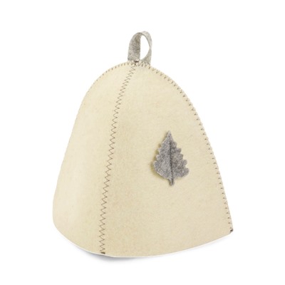 Шапка для бани и сауны «Лист», полиэфир 70%, шерсть 30%