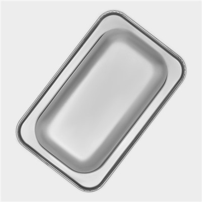 Гастроёмкость GN 1/9 Hanna Knövell, 100 мм, 17.6×11.2×10 см, толщина 0.6 мм, нержавеющая сталь