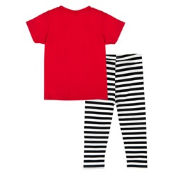 Комплект детский трикотажный для девочек: фуфайка (футболка), брюки (легинсы)