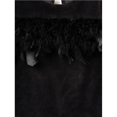 Комплект трикотажный для девочек: джемпер, юбка