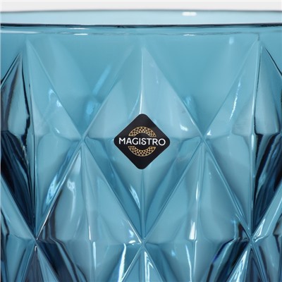 Кувшин для воды Magistro «Круиз», 1.1 л, 14×19.5 см, стекло, синий