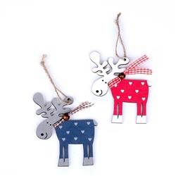 Елочная игрушка «Смешной олень», МИКС