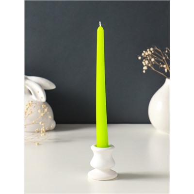 Набор свечей античных, 2.3×24.5 см, 5 ч, 55 г, 4 шт., зелёный