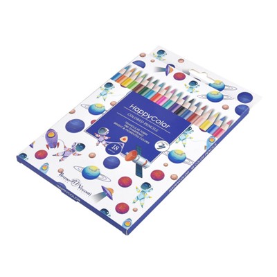 Карандаши 18цв "СЧАСТЛИВЫЙ ЦВЕТ/HAPPYCOLOR" 30-0052 Bruno Visconti