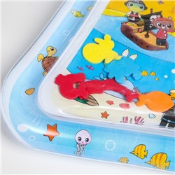 УЦЕНКА Акваковрик надувной развивающий водный коврик «Дружилки», 80×50 см, Крошка Я