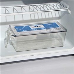 Контейнер для холодильника с крышкой и ручкой RICCO, 32×14,5×10 см