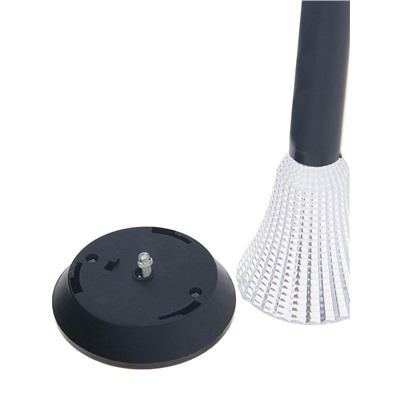 Садовый светильник «Рифлёный конус», уличный, на солнечной батарее, 1 LED, свечение белое