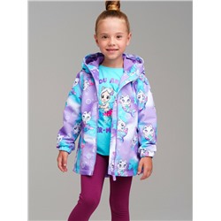 Куртка текстильная с полиуретановым покрытием для девочек (ветровка)