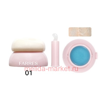 Farres Оттеночный Бальзам желе для губ тон 01 морозный прозрачный 3,5 г 5106-DG