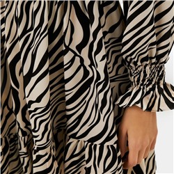 Платье мини женское c крылышками MIST, размер 48, бежевое