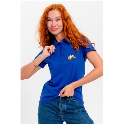 8524 футболка поло женская (Индиго_кот)