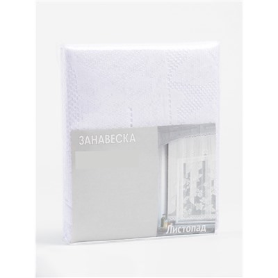 Штора 170×160 см, белый, 100% п/э, без шторной ленты