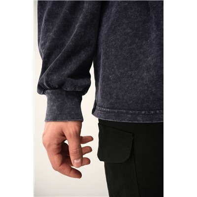 Мужской лонгслив оверсайз Happyfox