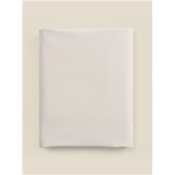 Простыня на резинке 1.5-спальная SL Home, 140×200+30 см, молочная, перкаль