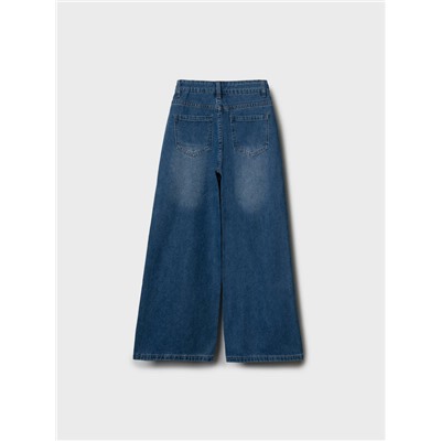 Брюки текстильные джинсовые для девочек