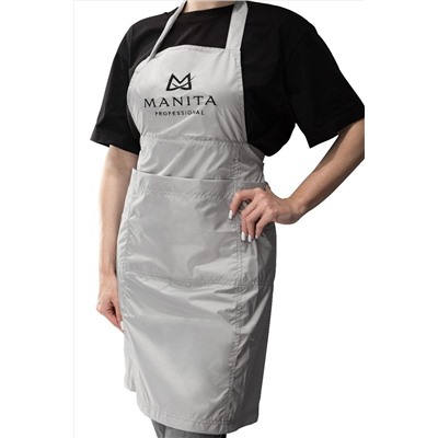 Manita Professional Фартук универсальный для мастера салона красоты, серый KRISTALLER, 1130612