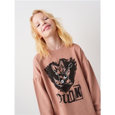 Комплект трикотажный для девочек: толстовка, брюки