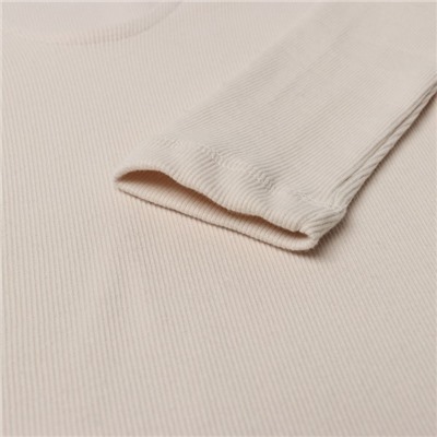 Лонгслив женский, цвет тёмно-кремовый, размер 42 (S)