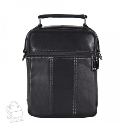 Сумка мужская кожаная 22663Z black Zinimxs