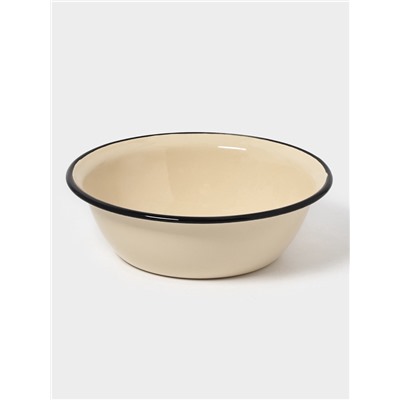 Миска эмалированная, 1 л, цвет слоновой кости