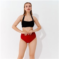 Плавки купальные слипы завышенные женские MINAKU, размер 56, цвет бордо